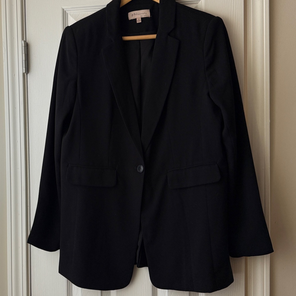 Philosophy Black Blazer Jacket